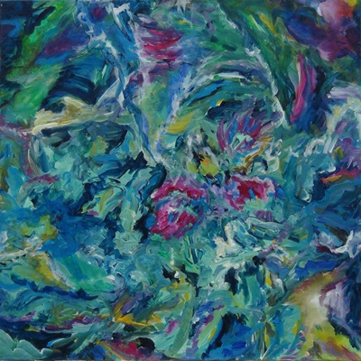 ohne Titel, 2015, Acryl auf Leinwand , 70x70cm