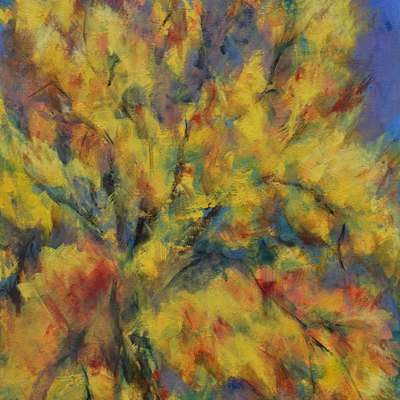 Herbstlaub, 2009, Mischtechnik a. L., 80x60cm