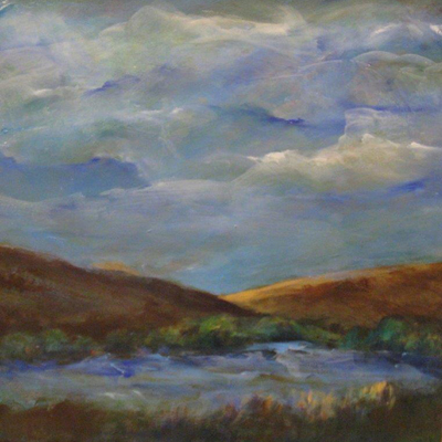 Abend, 2007, Öl auf Karton, 36x36cm