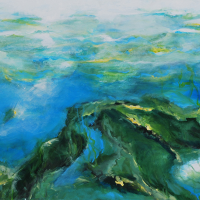 unberührte Natur I, 2015, Acryl auf Leinwand, 70x100cm