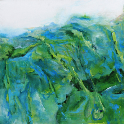 unberührte Natur V, 2015, Acryl auf Leinwand, 70x70cm