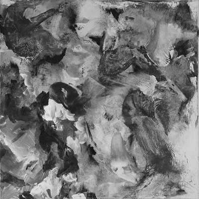 Schwarz auf Weiss II, 2017, Acryl auf Leinwand, 50x50cm